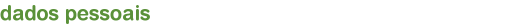 dados pessoais